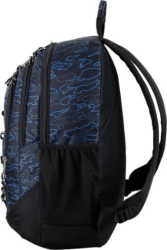 FUEL Large Multipocket Unisex Backpack with Water Resistant Bottom for Class, Travel, and Outdoors - Red Camouflage in Kuwait