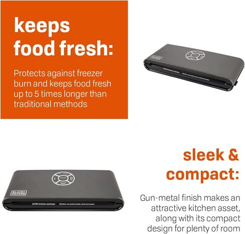 مجموعة أدوات مانعة للتسرب فاخرة من بلاك + ديكر BD3481 مع أكياس مانعة للتسرب، معدنية in Kuwait