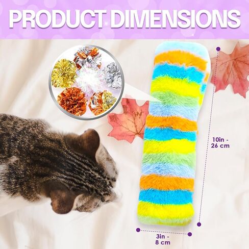 لعبة NAAJI Cat القطيفة، ألعاب القطط، لعب القطط، وسائد القطط، وسادة قطيفة للقطط، 3 عبوات وسادة مخططة مع ورق صوت، ألعاب النعناع البري للقطط، ألعاب تفاعلية للقطط، ألعاب القطط الصغيرة، الجرو in Kuwait