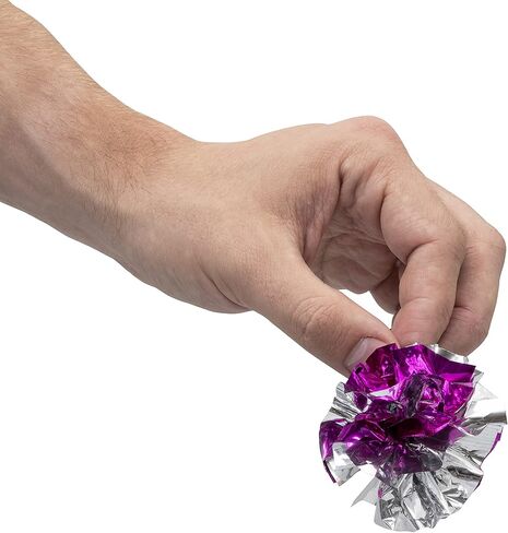 واي في بوينت لعبة عصا ركل للقطط مع النعناع البري مقاس 15 انش - عبوة من قطعتين (مقاس L) - خامة قماشية متينة - قطن غير قابل للازالة والنعناع البري - بدون حشوات - كاملة مع 5 كرات مجعدة in Kuwait