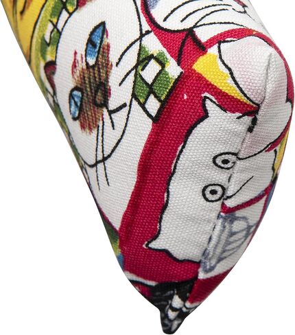 واي في بوينت لعبة عصا ركل للقطط مع النعناع البري مقاس 15 انش - عبوة من قطعتين (مقاس L) - خامة قماشية متينة - قطن غير قابل للازالة والنعناع البري - بدون حشوات - كاملة مع 5 كرات مجعدة in Kuwait