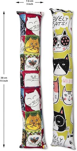 واي في بوينت لعبة عصا ركل للقطط مع النعناع البري مقاس 15 انش - عبوة من قطعتين (مقاس L) - خامة قماشية متينة - قطن غير قابل للازالة والنعناع البري - بدون حشوات - كاملة مع 5 كرات مجعدة in Kuwait