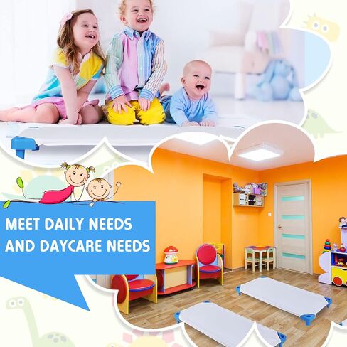 Mixweer 50 Pcs Natural Pure Cotton Daycare Cot Sheets, Breathable Fabric White Cot Bed Sheets Standard Daycare, Toddler and Preschool Fold Fitted Sheets for Boys and Girls, 51.18'' W x 23.62'' L in Saudi Arabia