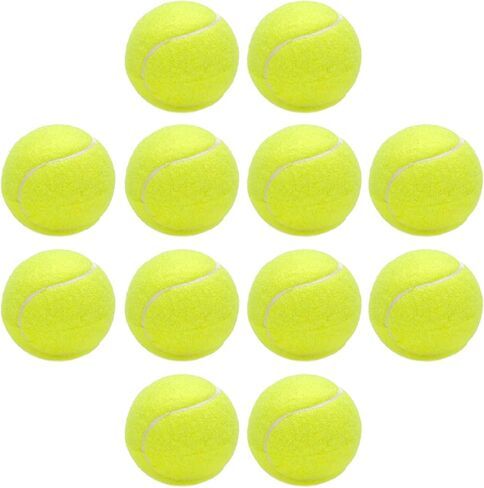 كرة تنس سيجارتي للكلاب، عبوة من 12 كرة، 2.5 بوصة ذات ألوان زاهية سهلة الإمساك بالكلاب، حقيبة شبكية من كرات التنس للكلاب in Kuwait