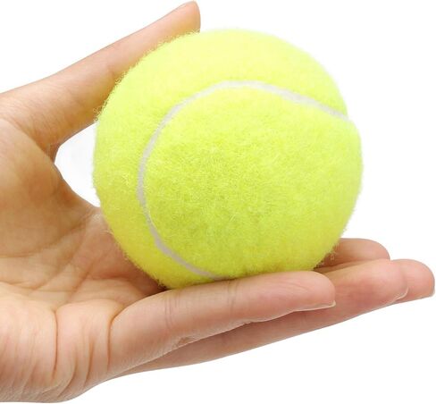 كرة تنس سيجارتي للكلاب، عبوة من 12 كرة، 2.5 بوصة ذات ألوان زاهية سهلة الإمساك بالكلاب، حقيبة شبكية من كرات التنس للكلاب in Kuwait
