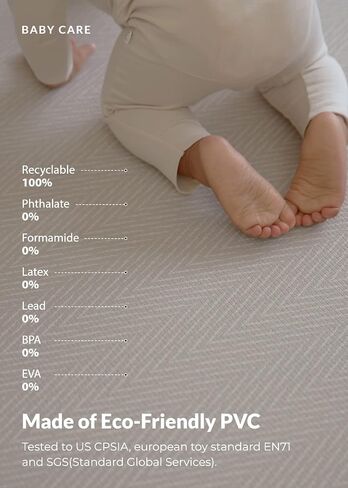 Baby Care Play Mat (Large, Hygge - Aztec & Arbor) 82'' x 55'' Original One-Piece Reversible Rollable Waterproof Baby Mat for Floor, Play Mat for Babies 6-12 Months, Infants, Toddlers, and Kids in Saudi Arabia