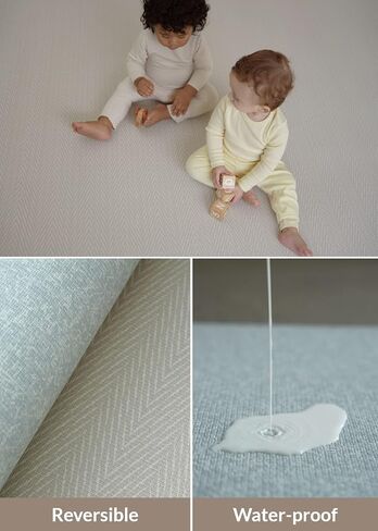 Baby Care Play Mat (Large, Hygge - Aztec & Arbor) 82'' x 55'' Original One-Piece Reversible Rollable Waterproof Baby Mat for Floor, Play Mat for Babies 6-12 Months, Infants, Toddlers, and Kids in Saudi Arabia