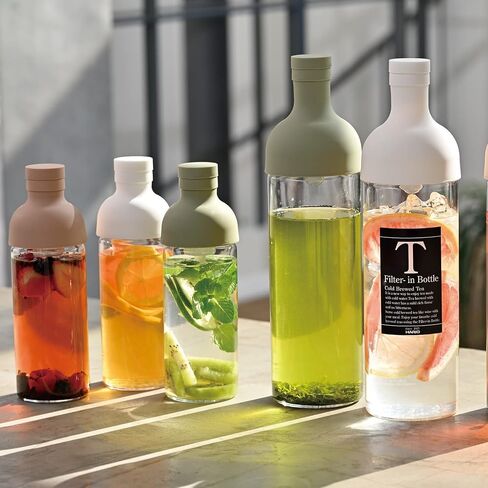 Hario Cold Brew Tea Portable Bottle, 160ml, Smoky Green in Saudi Arabia