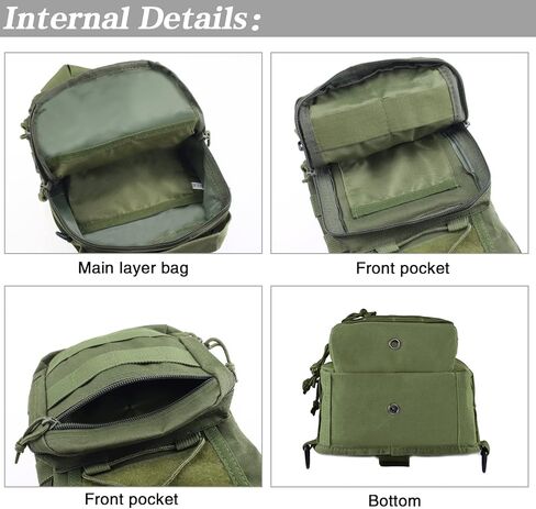حقيبة كتف LIMHOO التكتيكية ذات حبال مع رقعة علم الولايات المتحدة الأمريكية (Acu Camo) in Kuwait