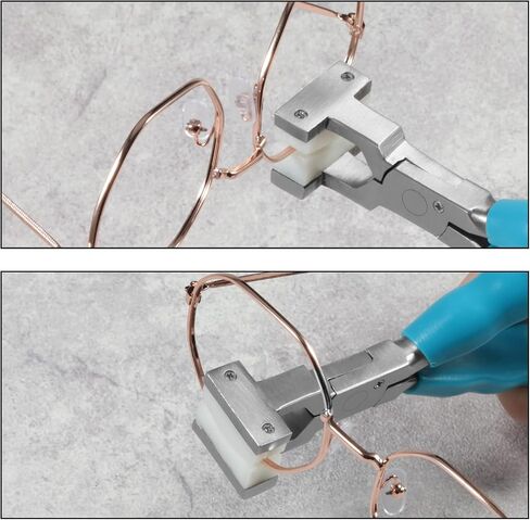 SPEEDWOX 6 Inches Bracelet Bending Pliers Stainless Steel Eyeglasses Repairing Plier Nylon Jaw, Optical Glasses Frames Repair Assembling & Adjusting Hand Tools with Screwdriver and Glasses Cloth in Saudi Arabia