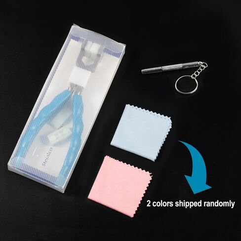 SPEEDWOX 6 Inches Bracelet Bending Pliers Stainless Steel Eyeglasses Repairing Plier Nylon Jaw, Optical Glasses Frames Repair Assembling & Adjusting Hand Tools with Screwdriver and Glasses Cloth in Saudi Arabia