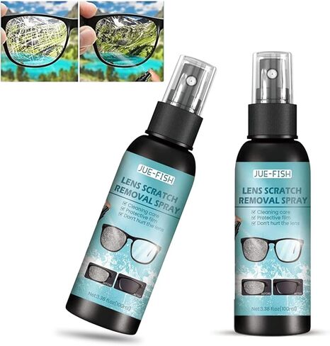 Apcvm 2024 New Lens Scratch Remover,2PC Repair Lens Glass Grinding Scratch,Glasses Cleaner Spray for Sunglasses Screen Cleaner Tools(2PC) in Kuwait