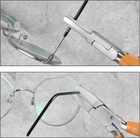 SPEEDWOX 6 Inches Bracelet Bending Pliers Stainless Steel Eyeglasses Repairing Plier Nylon Jaw, Optical Glasses Frames Repair Assembling & Adjusting Hand Tools with Screwdriver and Glasses Cloth in Saudi Arabia
