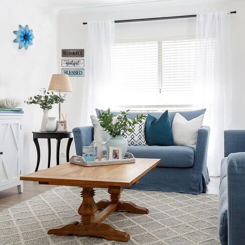 Farmhouse Home Decor Family Wall Decor for Living Room Thankful Grateful Blessed Wall Decor 16"x5" Blessed Sign Kitchen Wall Art in Kuwait