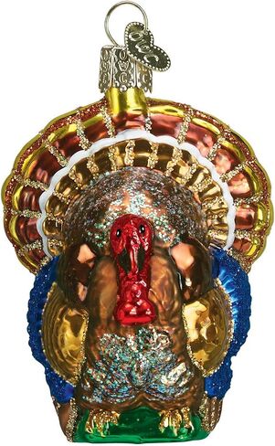 Old World Christmas Thanksgiving Glass Blown Ornaments for Christmas Tree Tom Turkey in Saudi Arabia