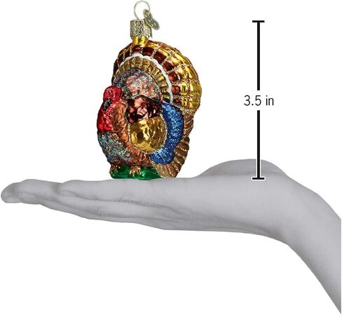 Old World Christmas Thanksgiving Glass Blown Ornaments for Christmas Tree Tom Turkey in Saudi Arabia