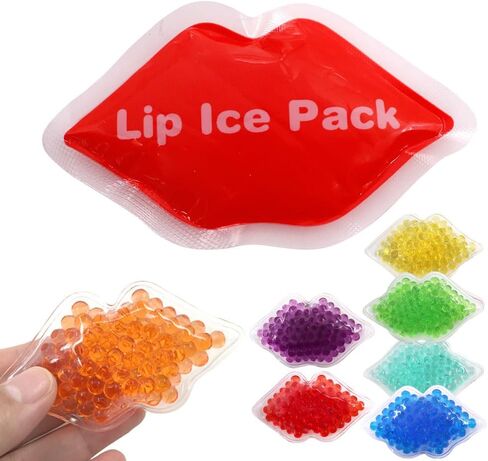 Ice Pack for Lip Filler, Lip Ice Pack Bulk Small Ice Pack Cold Compress for Mouth, Injections, Injuries, Bruises (Green (40 Count)) in Saudi Arabia