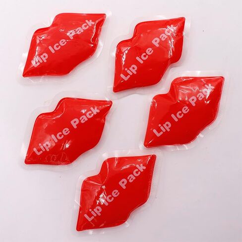 Ice Pack for Lip Filler, Lip Ice Pack Bulk Small Ice Pack Cold Compress for Mouth, Injections, Injuries, Bruises (Green (40 Count)) in Saudi Arabia
