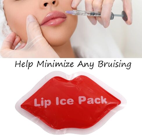 Ice Pack for Lip Filler, Lip Ice Pack Bulk Small Ice Pack Cold Compress for Mouth, Injections, Injuries, Bruises (Green (40 Count)) in Saudi Arabia