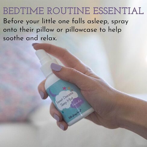 Little Sleepy Head Lavender Sleep Spray for Babies, Kids, & Adults, Calming Sleep Spray for Bedtime Routine, Pillow Mist, Lavender Linen Spray with Essential Oil, Made in USA, Aromatherapy to Relax in Kuwait
