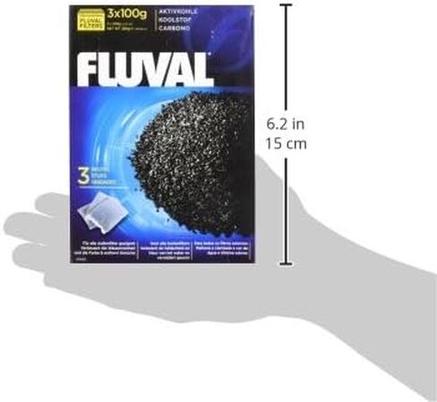 Fluval Carbon Nylon Bags for Aquarium, 100gm, 9-Pack in Saudi Arabia
