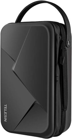 TELESIN Large Carry Case Carrying Travel Bag for GoPro Max Hero 13 12 11 10 9 8 7 6 5 DJI Action 3 4 5 Osmo Pocket 3 Insta360 X3 X4 X5 Go3 Ace Pro AKASO Battery Charger Strap Mount Accessories in Kuwait