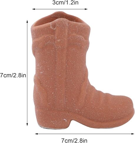 موكايلور حامل اعواد الثقاب بتصميم كاوبوي مصنوع يدويا من السيراميك لتزيين حذاء كاوبوي بتصميم لطيف للغاية للديكور الداخلي (#4) in Kuwait