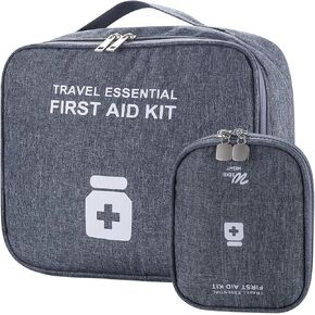 اكياس اسعافات اولية فارغة من جوانغ يينج، شنطة ادوية للسفر، شنطة مستلزمات طبية محمولة، شنطة تنظيم ادوية فارغة للسفر والمنزل والسيارة والتخييم والمكتب والمشي لمسافات طويلة، شنطة طبية للكلية والاماكن in Kuwait