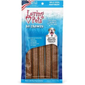 Loving Pets - Be Chewsy Pig Ear Alternative for Dogs Pig Ear Dog Treats for Small, Medium & Large Dogs (4 Pack)
