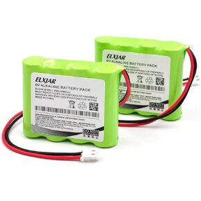 بطارية قلوية Coonyard (عبوة من قطعتين) 6 فولت 2700 مللي أمبير في الساعة بديلة غير قابلة لإعادة الشحن لموزع مطهر اليد PureLI ES8، L91VP-F4C، بطارية GPRHORW01018 in Kuwait
