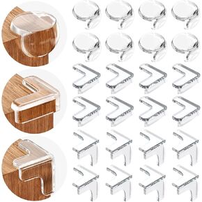 24 قطعة من واقيات زوايا سلامة الأطفال للأطفال، واقيات حواف حماية الأطفال، واقيات زوايا سلامة الأطفال، واقيات زوايا الطاولة للأثاث ضد الزوايا الحادة (على شكل 8L + على شكل 8 كرات + على شكل 8 T) in Kuwait