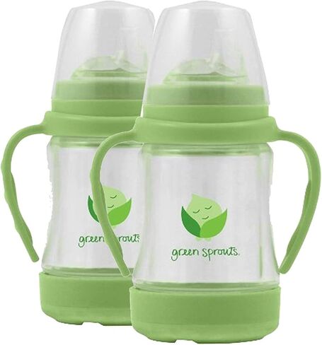 كوب زجاجي من سيب ان سترو، ليموني فاتح، قطعة واحدة من جرين سبروتس (عبوة من قطعتين) in Kuwait