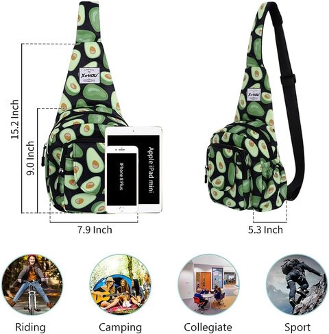 XEYOU Small Sling Bag Backpack Lightweight One Strap Bag Hiking Crossbody Chest Bag Unisex Shoulder Daypack in Saudi Arabia