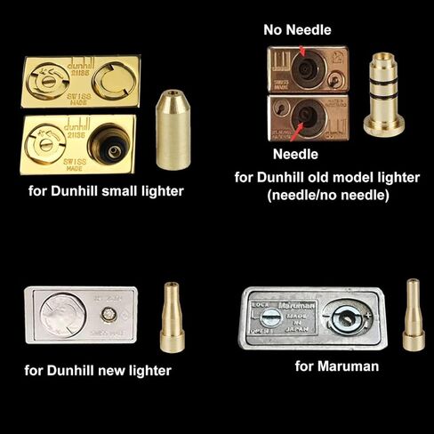 محولات إعادة تعبئة الغاز لولاعة ST Dupont/Maruman/Dunhill 7 في 1 بغطاء أصفر in Kuwait