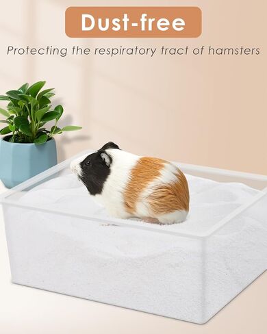 حمام رملي للهامستر من بيساب، 2.8 رطل/ 1.3 كجم، رمل استحمام صحراوي بدون غبار أو رمل سيليكا للهامستر شينشيلا جربيل الفئران السورية ديجو أو غيرها من الحيوانات الأليفة الصغيرة in Kuwait