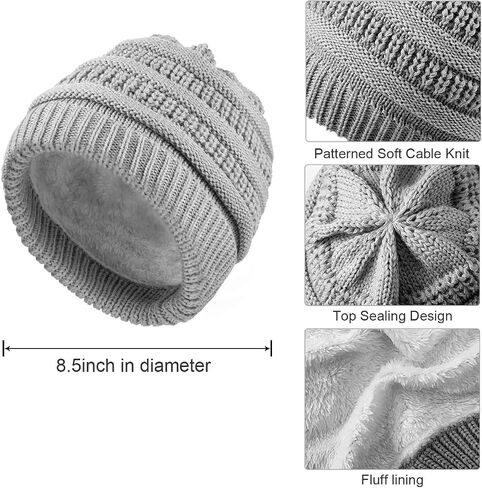 2 Sets Baby Warm Winter Hat and Mitten Gloves Set for Kids Toddler Children Knit Beanie Hat Gloves for Girls Boys in Saudi Arabia