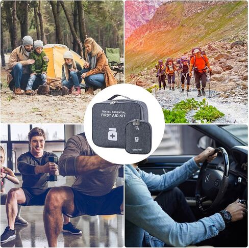 اكياس اسعافات اولية فارغة من جوانغ يينج، شنطة ادوية للسفر، شنطة مستلزمات طبية محمولة، شنطة تنظيم ادوية فارغة للسفر والمنزل والسيارة والتخييم والمكتب والمشي لمسافات طويلة، شنطة طبية للكلية والاماكن in Kuwait