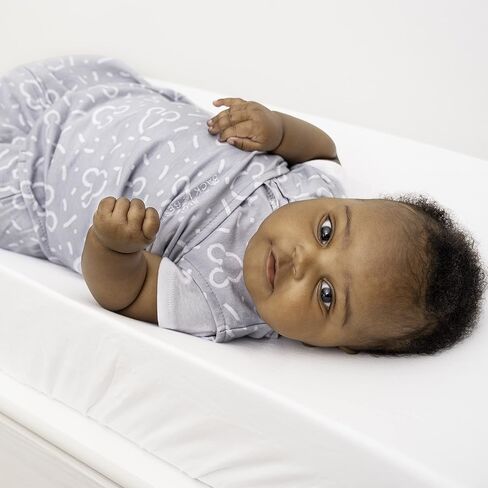 HALO 100% Cotton Sleepsack Swaddle, 3-Way Adjustable Wearable Blanket, TOG 1.5, Confetti Mickey Grey, Small, 3-6 Months in Saudi Arabia