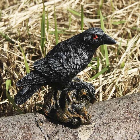 تمثال نصفي للتماثيل النادرة Sunnyhill Raven للتجميع تمثال منحوتات طائر نموذج ديكور المنزل نحت الهدايا الخيالية in Kuwait