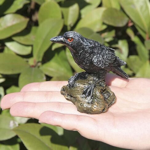 تمثال نصفي للتماثيل النادرة Sunnyhill Raven للتجميع تمثال منحوتات طائر نموذج ديكور المنزل نحت الهدايا الخيالية in Kuwait