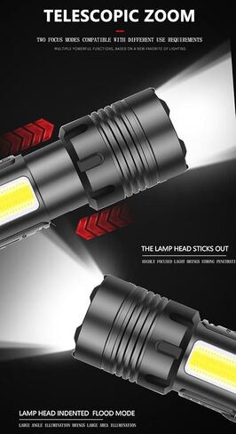 Xuqiufeng Rechargeable Flashlights High Lumens, 100000 Lumen Super Bright XHP70 Powerful Led Tactical Flashlight, Brightest High Powered Flash Light, Emergency Handheld Flashlight for Camping in Saudi Arabia