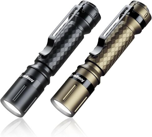 Ansyper CC 2-Pack Mini LED Penlight, Small Pocket Flashlight with Clip, AAA in Saudi Arabia
