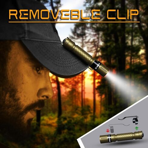 Ansyper CC 2-Pack Mini LED Penlight, Small Pocket Flashlight with Clip, AAA in Saudi Arabia