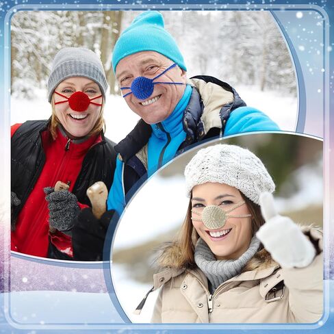 JaGely 12 Pcs Knitted Winter Nose Warmer Comfort Nose Cover Nose Warmer for a Cold Nose Colorful Nose Protector for Women Men Sleeping Ski Outdoor Activities Cold Weather Protection, 12 Colors in Kuwait
