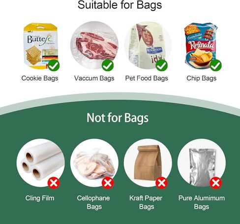 مانع تسرب الأكياس الصغيرة، بلاستيك شفاف على جانب مانع التسرب، أداة مطبخ محمولة، مانع تسرب الأكياس البلاستيكية، مانع تسرب وقاطع 2 في 1 للرقائق، سهل الاستخدام، (البطارية غير متضمنة) in Kuwait