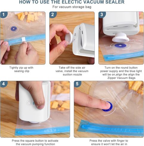 Ankilo 4 في 1 مانع تسرب الحرارة وقاطع، مانع تسرب الأكياس الصغيرة القابلة لإعادة الشحن، مانع تسرب الأكياس البلاستيكية مع قاطع، مانع تسرب الهواء المحمول للمطبخ لأكياس الرقائق والأكياس البلاستيكية in Kuwait