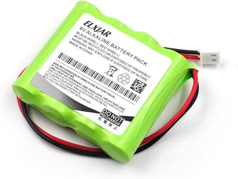 بطارية قلوية Coonyard (عبوة من قطعتين) 6 فولت 2700 مللي أمبير في الساعة بديلة غير قابلة لإعادة الشحن لموزع مطهر اليد PureLI ES8، L91VP-F4C، بطارية GPRHORW01018 in Kuwait