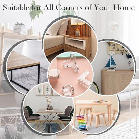 24 قطعة من واقيات زوايا سلامة الأطفال للأطفال، واقيات حواف حماية الأطفال، واقيات زوايا سلامة الأطفال، واقيات زوايا الطاولة للأثاث ضد الزوايا الحادة (على شكل 8L + على شكل 8 كرات + على شكل 8 T) in Kuwait