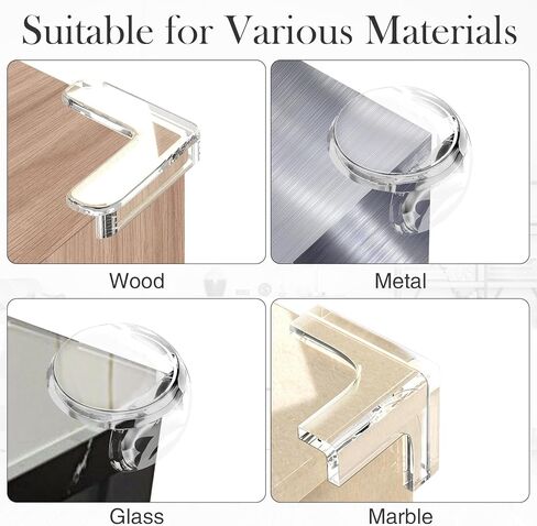 24 قطعة من واقيات زوايا سلامة الأطفال للأطفال، واقيات حواف حماية الأطفال، واقيات زوايا سلامة الأطفال، واقيات زوايا الطاولة للأثاث ضد الزوايا الحادة (على شكل 8L + على شكل 8 كرات + على شكل 8 T) in Kuwait