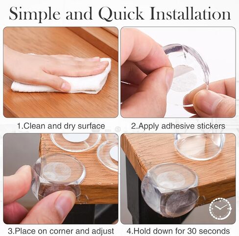 24 قطعة من واقيات زوايا سلامة الأطفال للأطفال، واقيات حواف حماية الأطفال، واقيات زوايا سلامة الأطفال، واقيات زوايا الطاولة للأثاث ضد الزوايا الحادة (على شكل 8L + على شكل 8 كرات + على شكل 8 T) in Kuwait